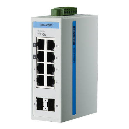 ProView 8-Port Gigabit Industrial Switch with 2x SPF, Extreme Temperature -40~75&#8451;